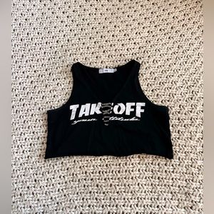 Adika Crop top black